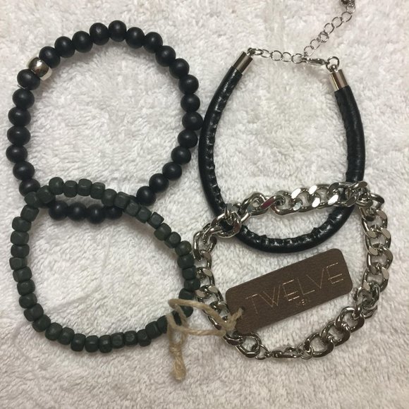 Twelve Brand Set of Four of Men's Bracelets - Picture 4 of 16